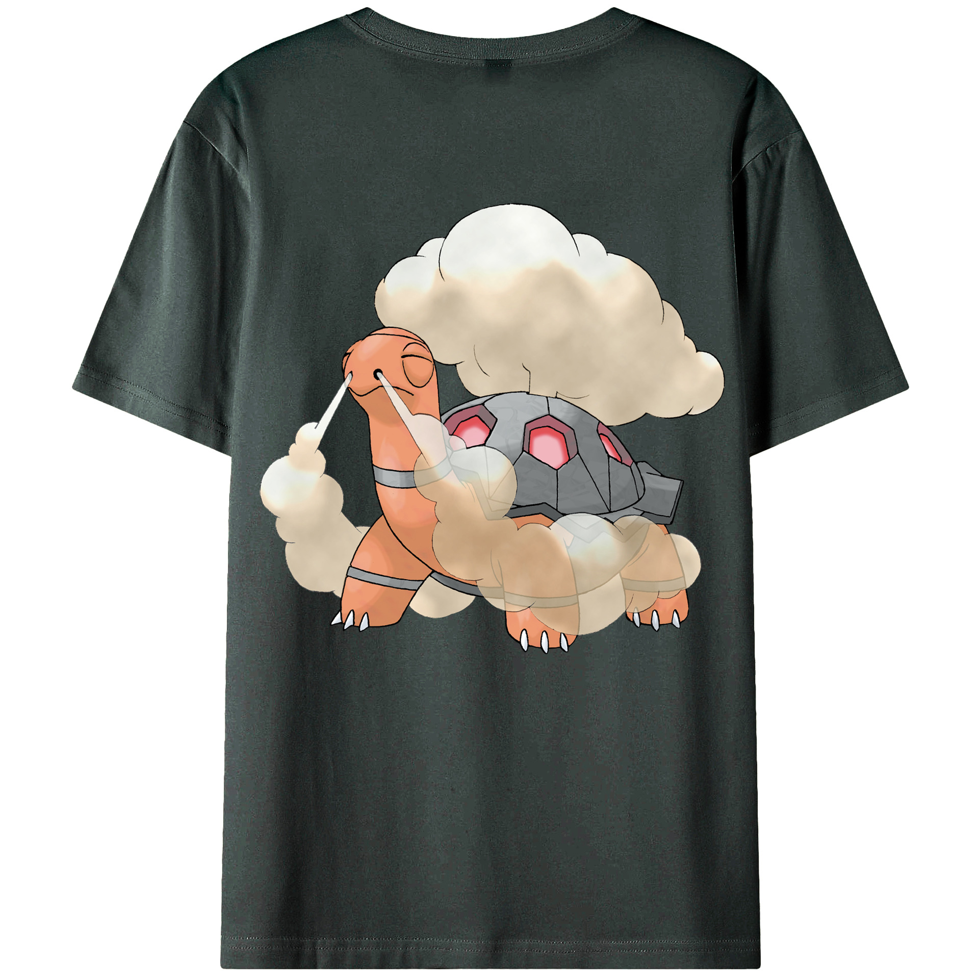 （画像用） ポケットモンスター Pokémon 綿100％ メンズ半袖Tシャツ（バックプリント） 通気性